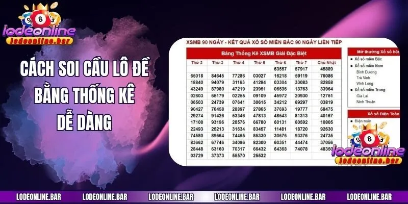 Cách soi cầu lô đề bằng thống kê dễ dàng